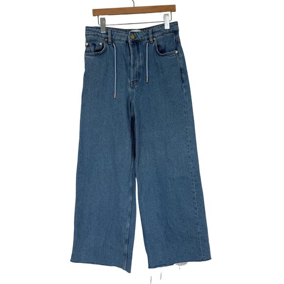 GANNI Heavy Weight Drawstring Wide Leg Jeans - Picture 2 of 6